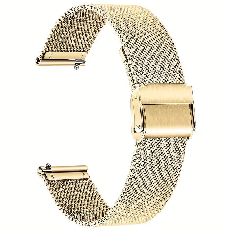 BT stainless steel strap for BT DE MUJER smartwatch, gold